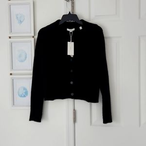 Vince - 100% Cashmere Sweater/Cardigan, Black, NWT